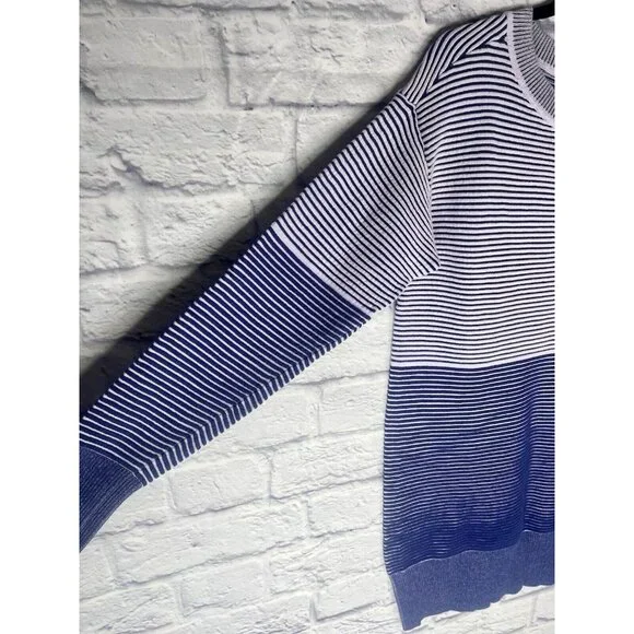 DAILY PRACTICE ANTHROPOLOGIE Women's Blue Ribbed Knit Tunic Dress Small - Picture 2 of 5